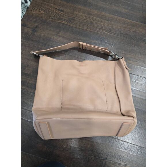 ALLSAINTS Captain Tote N/S Leather Nude Pink Large with Pouch - Picture 16 of 16